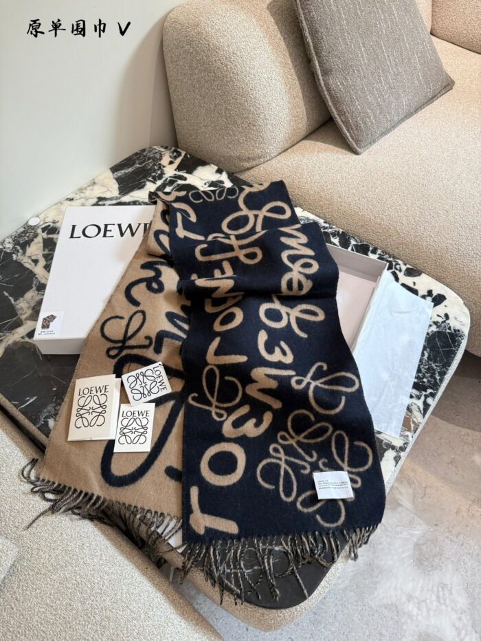 Loewe Scarf Collection 100% Cashmere K-Drama Heroine-Inspired Versatile Scarf - Image 1