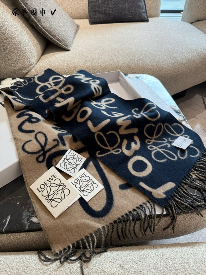 Loewe Scarf Collection 100% Cashmere K-Drama Heroine-Inspired Versatile Scarf - Image 2