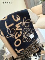 Loewe Scarf Collection 100% Cashmere K-Drama Heroine-Inspired Versatile Scarf - Image 9