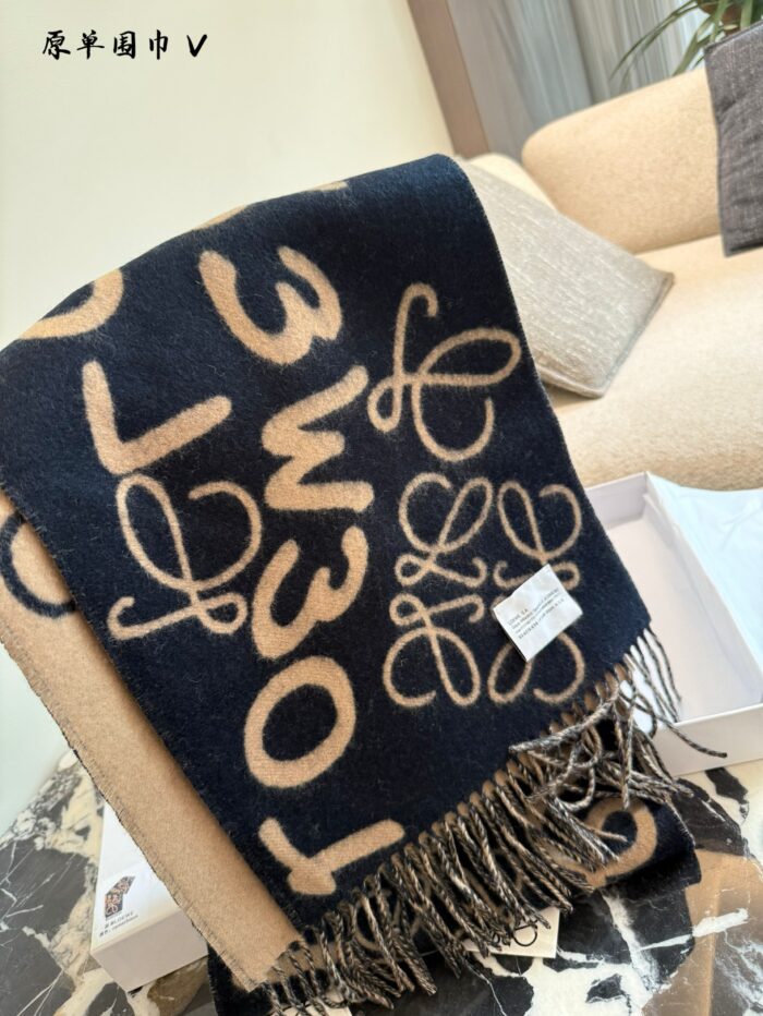 Loewe Scarf Collection 100% Cashmere K-Drama Heroine-Inspired Versatile Scarf - Image 9