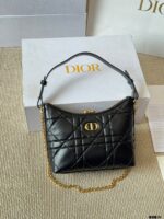 Dior Diorling New Style Triple Strap Calfskin Mini Bag (Monogram/Black Leather) - Image 2