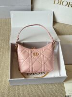 Dior Diorling New Style Triple Strap Calfskin Mini Bag (Monogram/Black Leather) - Image 10
