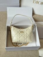 Dior Diorling New Style Triple Strap Calfskin Mini Bag (Monogram/Black Leather) - Image 11