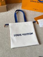 Louis Vuitton Dust Bag Tote Handbag Dust Bag Silhouette Drawstring Closure Cowhide Leather Trim - Image 3