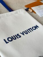 Louis Vuitton Dust Bag Tote Handbag Dust Bag Silhouette Drawstring Closure Cowhide Leather Trim - Image 6