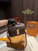 Louis Vuitton Mini Messenger Bag Retro Chic Detachable Shoulder Strap Commute Or Casual - Image 5