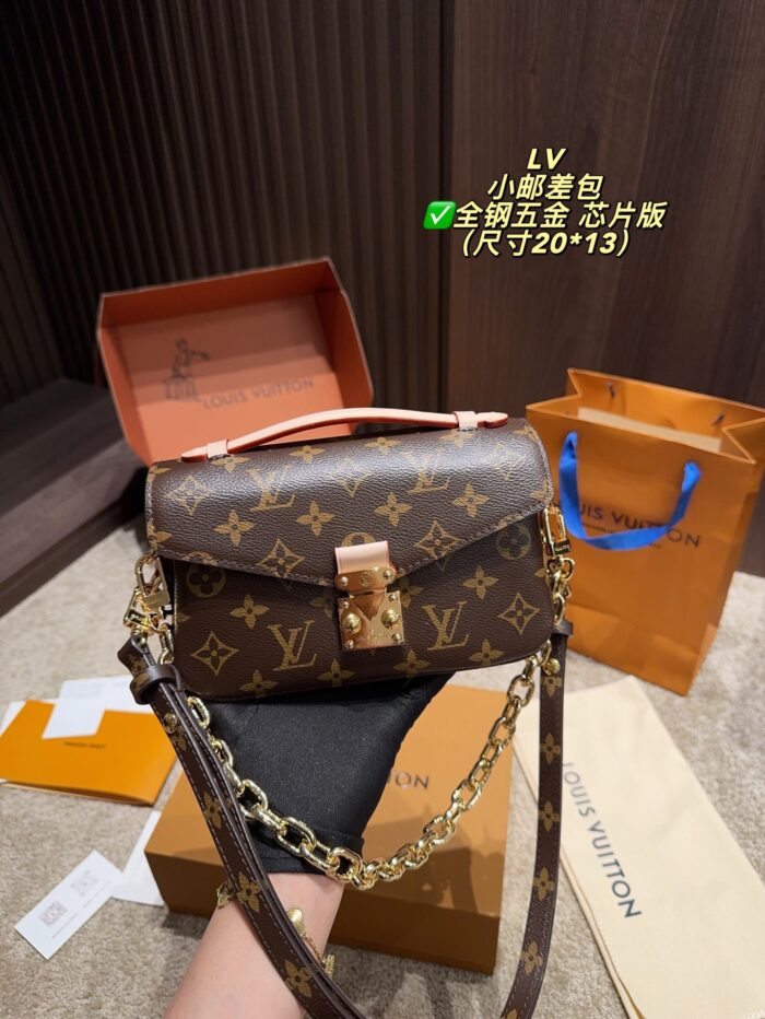 Louis Vuitton Mini Messenger Bag Retro Chic Detachable Shoulder Strap Commute Or Casual - Image 8