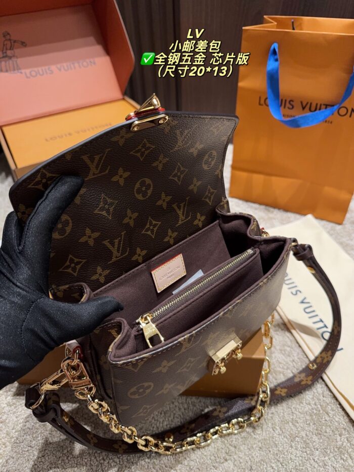 Louis Vuitton Mini Messenger Bag Retro Chic Detachable Shoulder Strap Commute Or Casual - Image 11