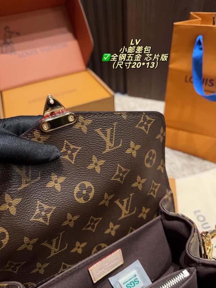 Louis Vuitton Mini Messenger Bag Retro Chic Detachable Shoulder Strap Commute Or Casual - Image 12