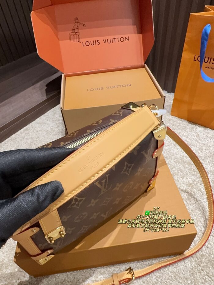 Louis Vuitton Side Trunk Monogram Box Bag Timeless, Hard-Wearing Design Effortlessly Versatile For Everyday Wear - Image 8