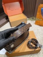 Louis Vuitton Eileen Gu Soft Box Bag Black Silver Chain Premium Soft Texture - Image 3