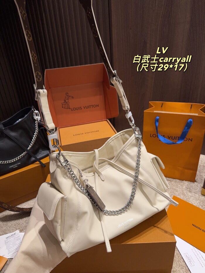 Louis Vuitton Carryall Small Cream-Coloured Full Leather Luxurious Light-Coloured - Image 7