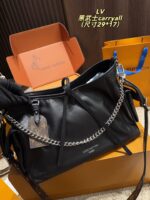 Louis Vuitton Carryall Small Black Knight - Sheepskin Texture, Casual Unisex Style - Image 4