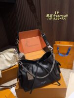 Louis Vuitton Carryall Small Black Knight - Sheepskin Texture, Casual Unisex Style - Image 6