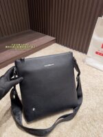 Montblanc Men'S Crossbody Bag Classic Black Durable & Spacious Business Essential - Image 2