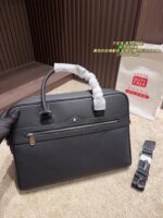 Montblanc Men'S Briefcase Classic Black Sophisticated And Elegant - Image 2