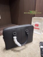 Montblanc Men'S Briefcase Classic Black Sophisticated And Elegant - Image 3