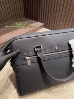 Montblanc Men'S Briefcase Classic Black Sophisticated And Elegant - Image 4