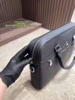 Montblanc Men'S Briefcase Classic Black Sophisticated And Elegant - Image 9