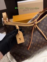 Louis Vuitton Carryall Travel Bag - Enhanced Chip Edition Includes Folding Box Dupont Paper Waterproof Inner Lining Compartments Chain For Diy Accessory Creation One Bag, Two Uses - Image 4