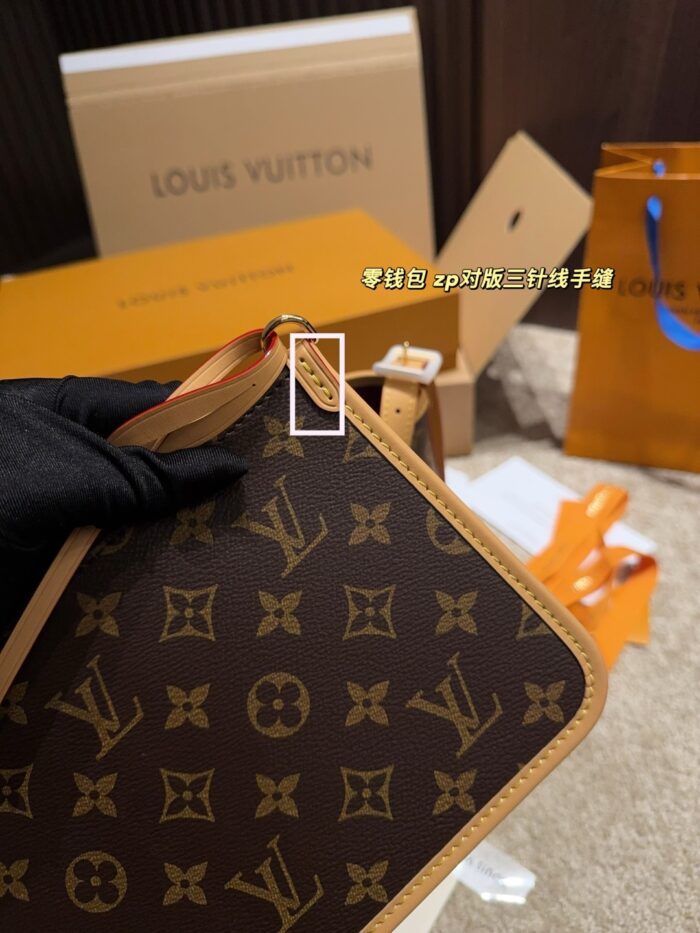 Louis Vuitton Carryall Travel Bag - Enhanced Chip Edition Includes Folding Box Dupont Paper Waterproof Inner Lining Compartments Chain For Diy Accessory Creation One Bag, Two Uses - Image 11