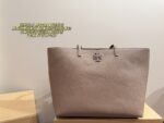 Tory Burch Mcgraw Tote Bag Luxurious Texture Generous Capacity Durable Lightweight Minimalist Mummy Bag - Image 2