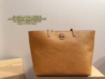 Tory Burch Mcgraw Tote Bag Luxurious Texture Generous Capacity Durable Lightweight Minimalist Mummy Bag - Image 13