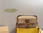 Fendi Embroidered Baguette Bag Versatile, Lightweight, Spacious Multiple Carrying Options
