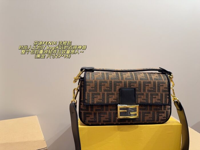 Fendi Embroidered Baguette Bag Versatile, Lightweight, Spacious Multiple Carrying Options - Image 10