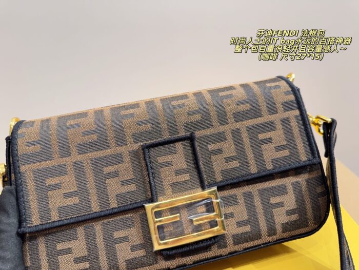 Fendi Baguette Bag Versatile, Lightweight, Spacious Multiple Carrying Options - Image 5