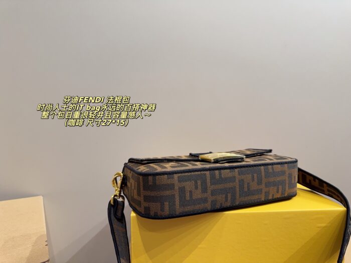Fendi Baguette Bag Versatile, Lightweight, Spacious Multiple Carrying Options - Image 7
