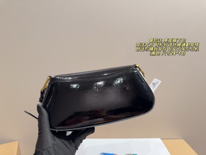 Prada Glossy Underarm Bag Comfortable, Refined And Elegant For The Commute - Image 2