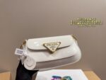 Prada Glossy Underarm Bag Comfortable, Refined And Elegant For The Commute - Image 11