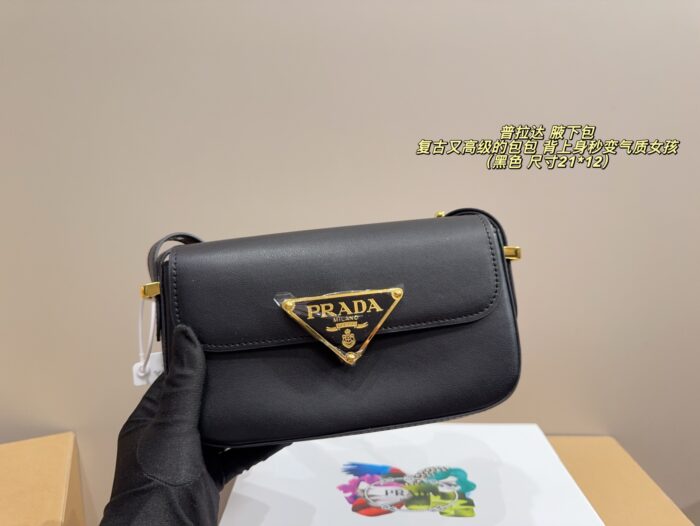 Prada Underarm Bag Vintage Sophisticated Style - Image 3