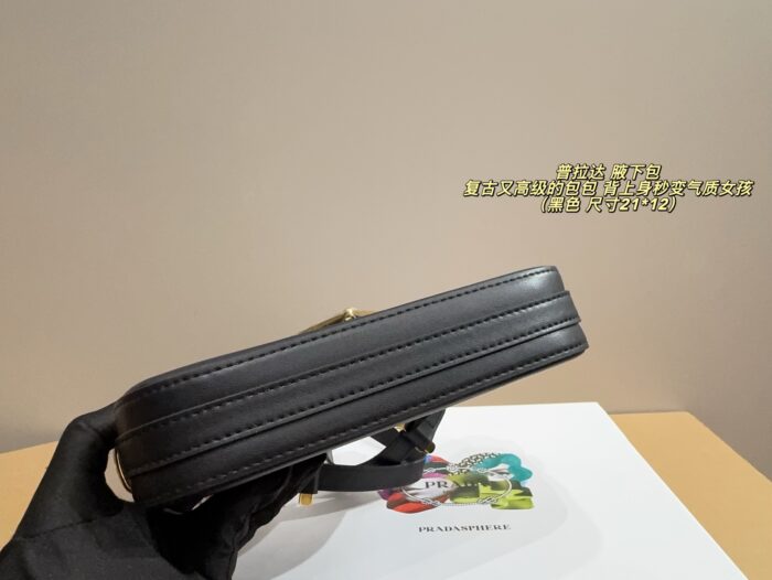 Prada Underarm Bag Vintage Sophisticated Style - Image 9
