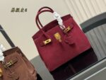 Hermès Bk30 Handbag - Genuine Top-Grain Leather Original Quality - Image 9