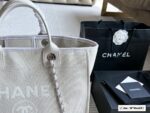 Chanel Denim Beach Bag Lazy Holiday Vibe - Image 4