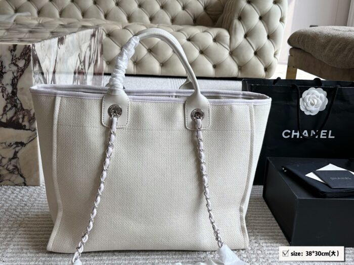 Chanel Denim Beach Bag Lazy Holiday Vibe - Image 6