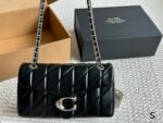 Coach Tabby Collection Bacchus-Inspired Ivory Diamond-Quilted Chain Bag