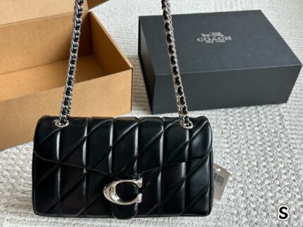 Coach Tabby Collection Bacchus-Inspired Ivory Diamond-Quilted Chain Bag