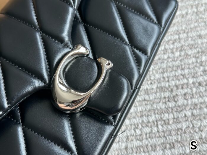 Coach Tabby Collection Bacchus-Inspired Ivory Diamond-Quilted Chain Bag - Image 4