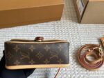 Louis Vuitton Nano Diane Monogram Canvas Bag Retro Details Detachable Shoulder Strap Day And Evening Wear - Image 4
