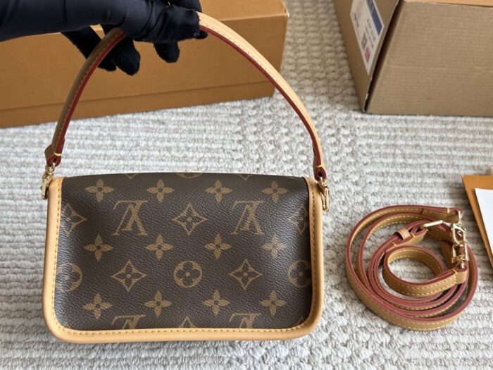Louis Vuitton Nano Diane Monogram Canvas Bag Retro Details Detachable Shoulder Strap Day And Evening Wear - Image 6