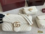 Gucci Gg Marmont New Arrival Double G Upgrade Cowhide Grain Pattern Women'S Handbag - Image 2