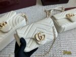 Gucci Gg Marmont New Arrival Double G Upgrade Cowhide Grain Pattern Women'S Handbag - Image 4