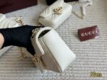 Gucci Gg Marmont New Arrival Double G Upgrade Cowhide Grain Pattern Women'S Handbag - Image 7