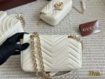Gucci Gg Marmont New Arrival Double G Upgrade Cowhide Grain Pattern Women'S Handbag - Image 9