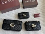Gucci Gg Marmont New Arrival Double G Upgrade Cowhide Grain Bag