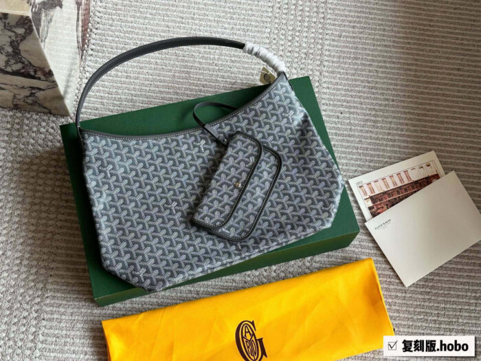 Goyard Hobo Shoulder Bag Replica Edition Upgraded Leather & Craftsmanship Custom-Made For Commuting - Image 1