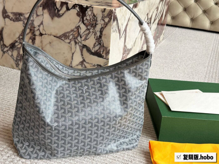 Goyard Hobo Shoulder Bag Replica Edition Upgraded Leather & Craftsmanship Custom-Made For Commuting - Image 8